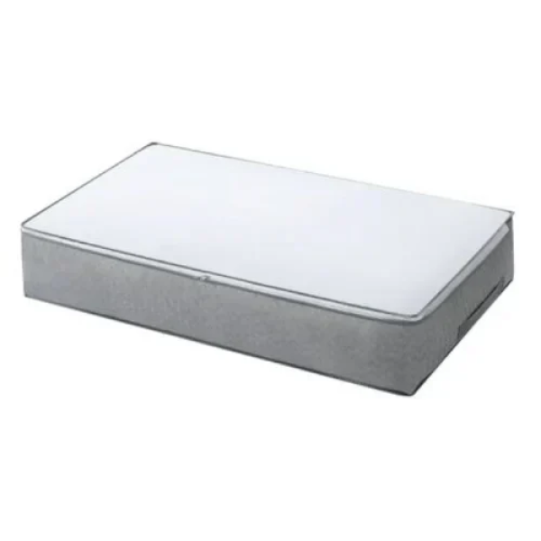 Υφασμάτινη Τσάντα Αποθήκευσης 80x45x15cm Λευκό-Γκρι 3280047