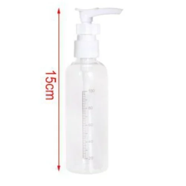 Διάφανο Πλαστικό Μπουκάλι με αντλία 100ml με Διαβάθμιση 3280659