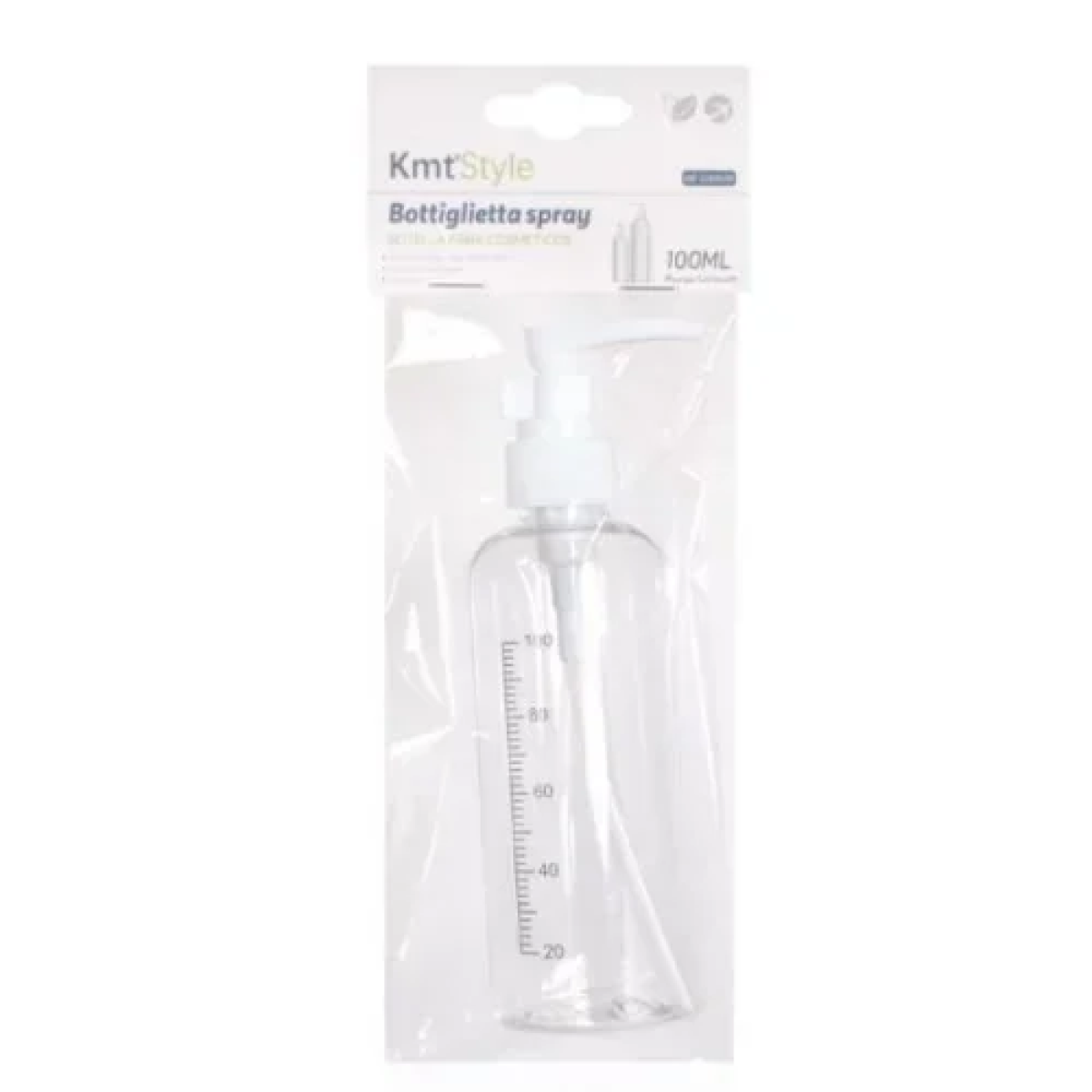 Διάφανο Πλαστικό Μπουκάλι με αντλία 100ml με Διαβάθμιση 3280659