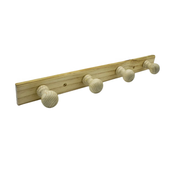 Επιτοίχια Κρεμάστρα Ξύλινη 4 Θέσεων 46x4.8 cm 5403587
