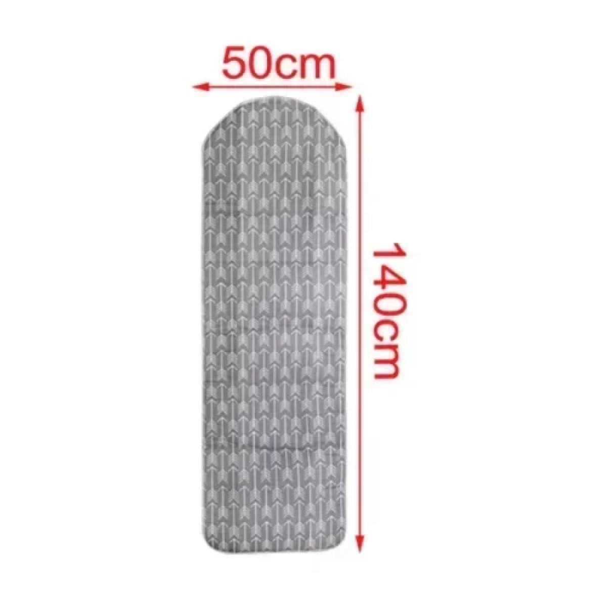 Σιδερόπανο Υφασμάτινο με λάστιχο 50x140 cm Γκρι με Λευκά Τόξα 5200886