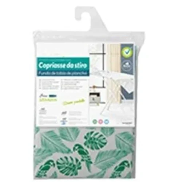 Σιδερόπανο Υφασμάτινο με λάστιχο 42x120 cm Λευκό με πράσινα φύλλα 5200887