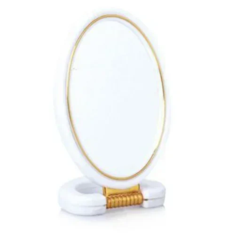 Πλαστικό Καθρεφτάκι 2 όψεων με βάση 8x16 cm 2802687 Λευκό