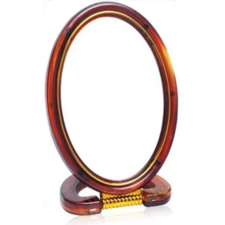 Πλαστικό Καθρεφτάκι 2 όψεων με βάση 12.5x25.2 cm 2802688 Καφέ