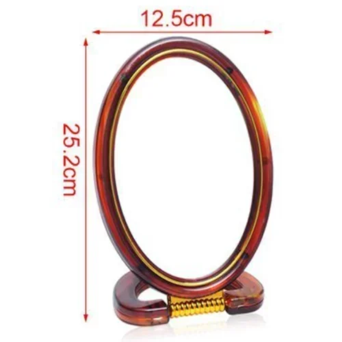 Πλαστικό Καθρεφτάκι 2 όψεων με βάση 12.5x25.2 cm 2802688 Καφέ