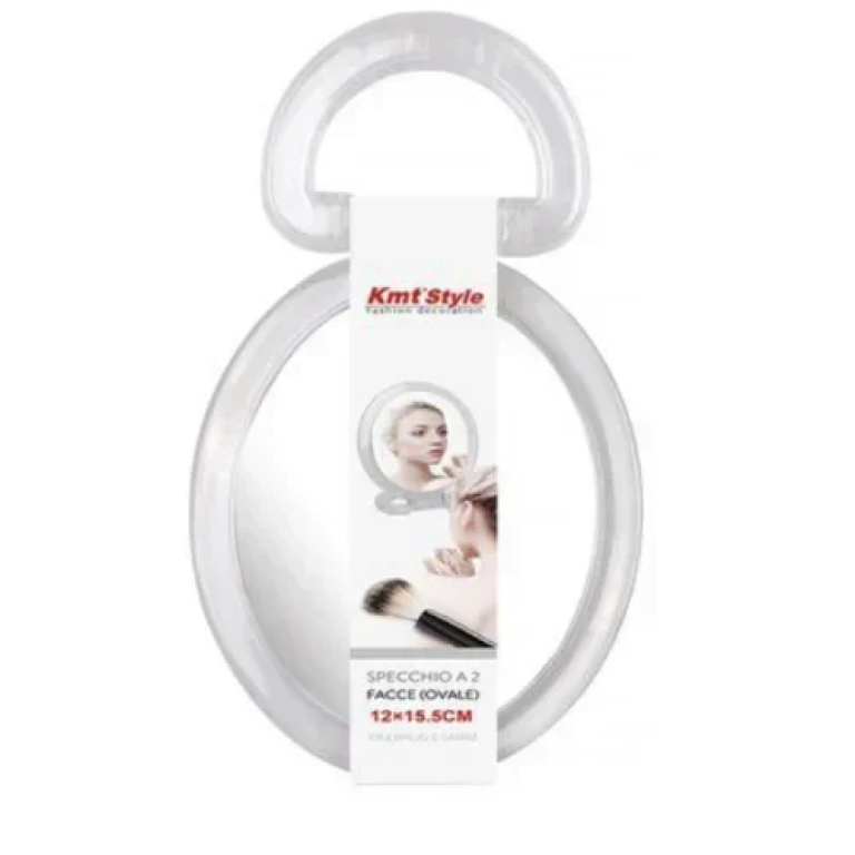 Πλαστικός Καθρέφτης 2 όψεων με βάση 12x15.5 cm 2802674 Λευκό