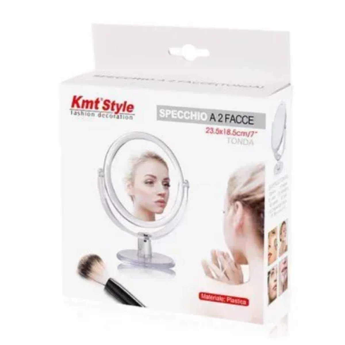 Επιτραπέζιος Πλαστικός Καθρέφτης 2 όψεων 23.5x18.5 cm 2802678