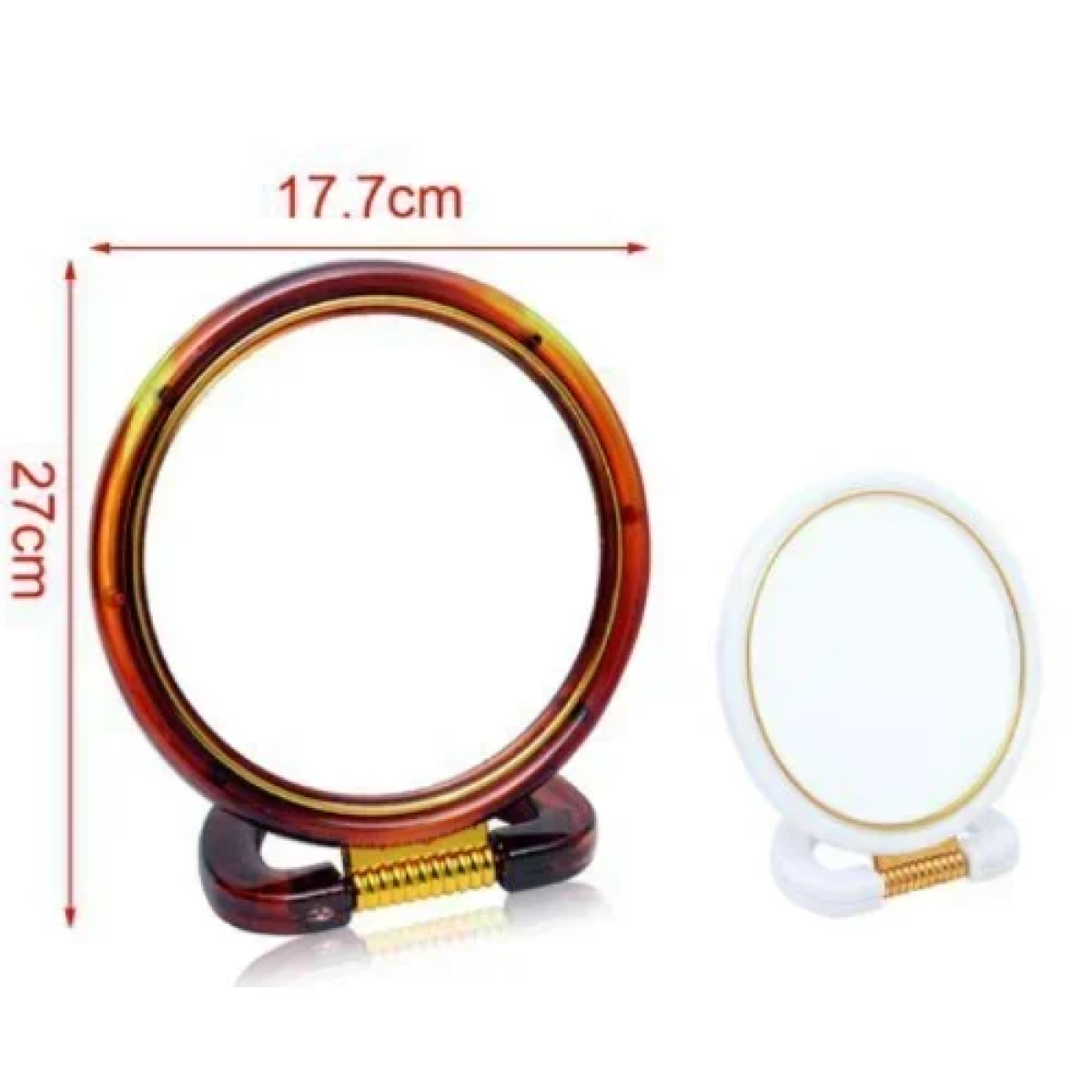 Πλαστικό Καθρεφτάκι 2 όψεων με βάση 17.7x27 cm 2802686 Λευκό