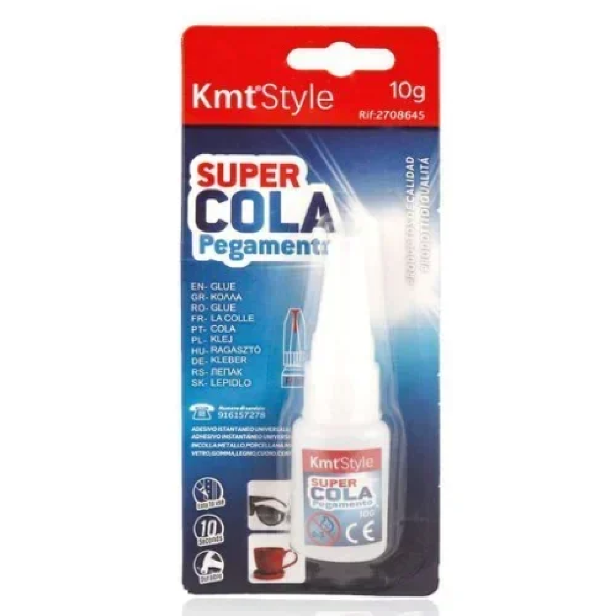 Διάφανη Υγρή Κόλλα Στιγμής Super Glue 10g 2708645