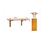Ξύλινο Ράφι Τοίχου από Μπαμπού 59x17x1.1 cm 5403000