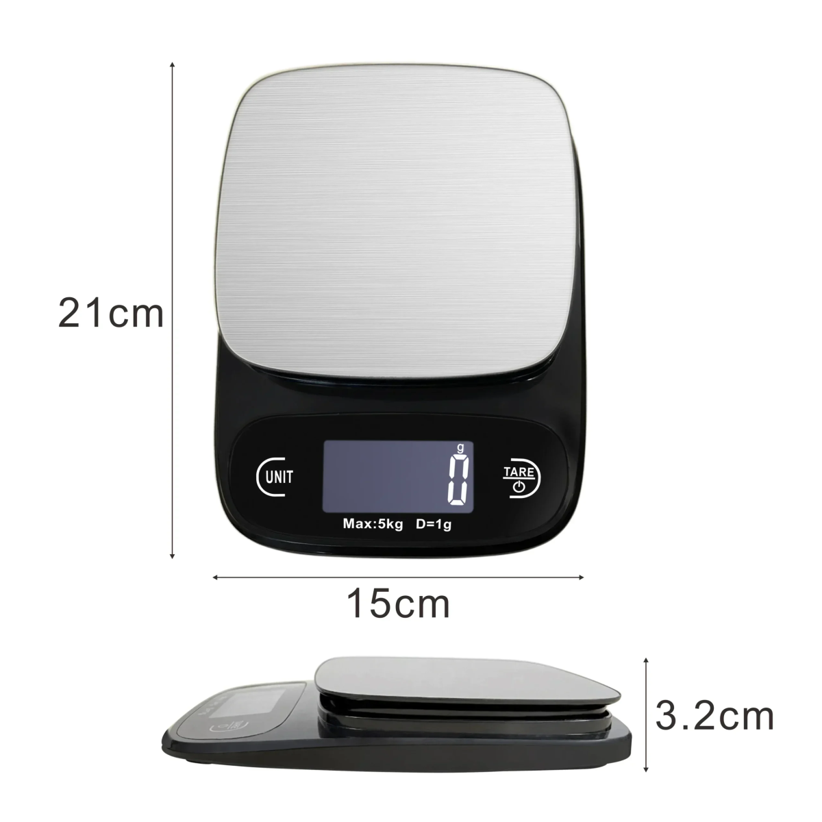 Ψηφιακή Ζυγαριά Κουζίνας Ακριβείας LCD 1gr/5kg ZD-210 2407997