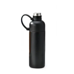 Παγούρι Θερμός Aνοξείδωτο 500ml με αποσπώμενο Καλαμάκι ΜΥΖ-102 Μαύρο