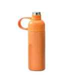 Παγούρι Θερμός Aνοξείδωτο 500ml με αποσπώμενο Καλαμάκι ΜΥΖ-102 Πορτοκαλί