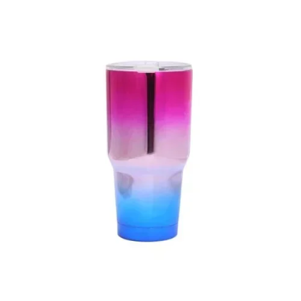 Παγούρι Θερμός 880ml από Ανοξείδωτο Ατσάλι Χ371UV Ροζ/Μπλε