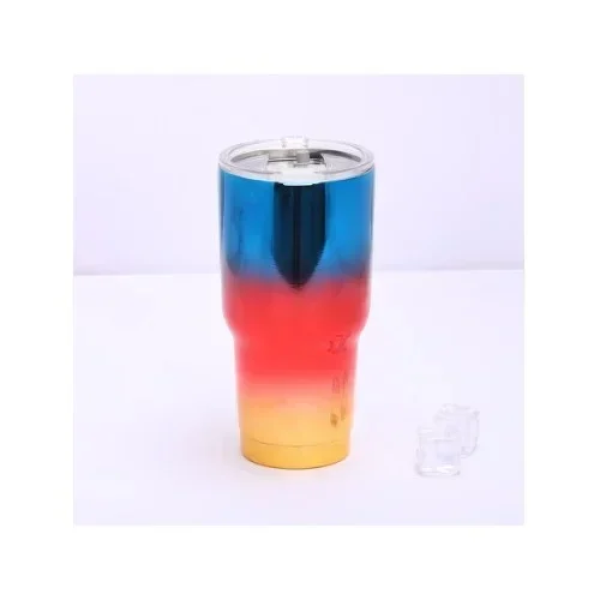 Παγούρι Θερμός 880ml από Ανοξείδωτο Ατσάλι Χ371UV Μπλε/Κόκκινο