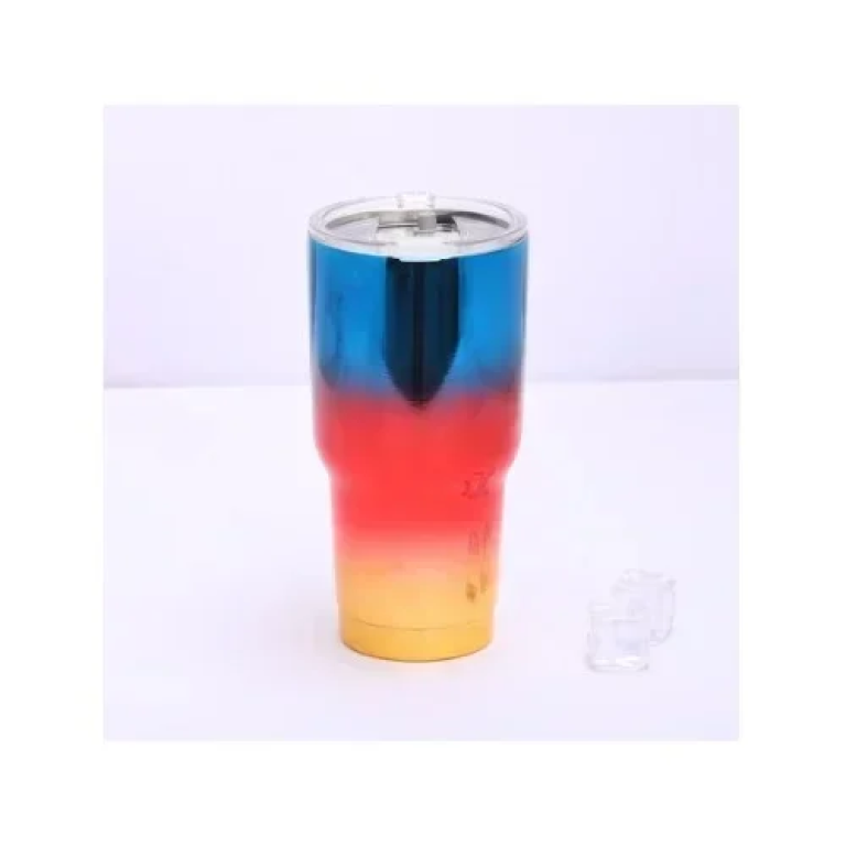 Παγούρι Θερμός 880ml από Ανοξείδωτο Ατσάλι Χ371UV Μπλε/Κόκκινο