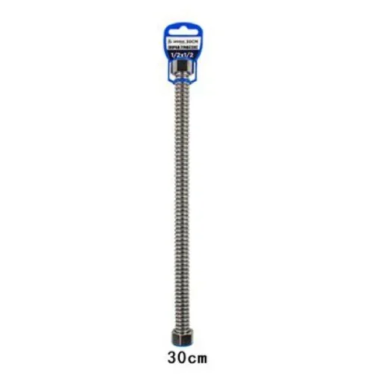 Εύκαμπτος Σωλήνας Σπιράλ Σύνδεσης 1/2"x1/2" Θηλυκό - Θηλυκό 30cm SDS-24995