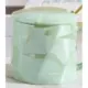 Κεραμική Κούπα 400ml με Καπάκι και Κουτάλι 9.3x8.5cm SDS-25459 Πράσινη