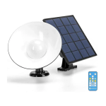 Aigostar - Ηλιακό φωτιστικό τοίχου LED LED/3,2V 3000K/4000K/6500K IP65 + τηλεχειριστήριο