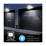Aigostar Ηλιακός Προβολέας LED 300W Ψυχρό Λευκό 6500K με Τηλεχειριστήριο
