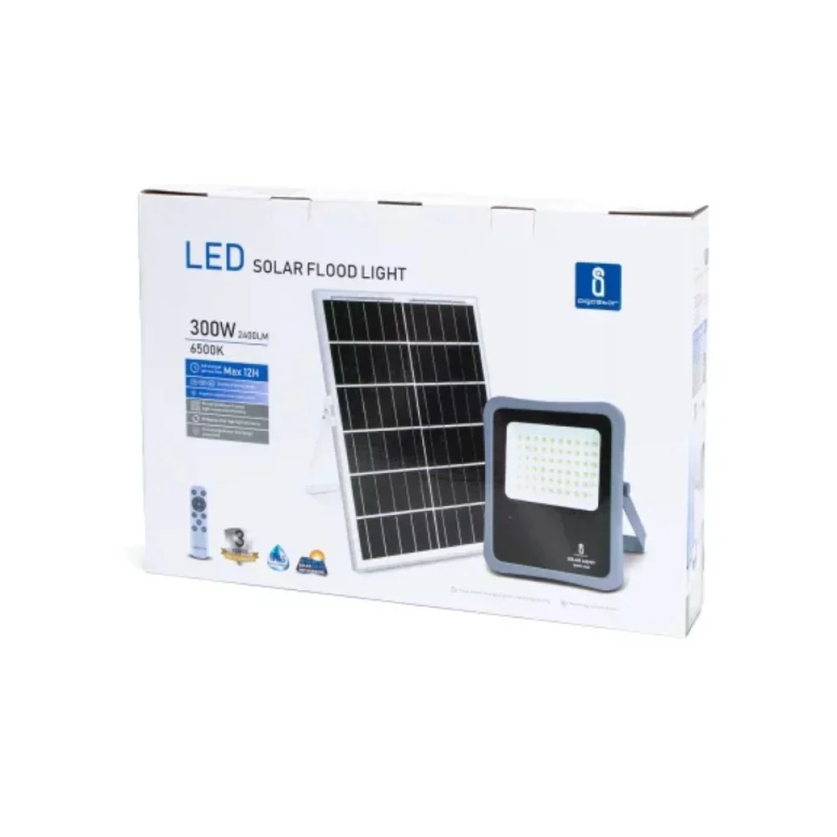 Aigostar Ηλιακός Προβολέας LED 300W Ψυχρό Λευκό 6500K με Τηλεχειριστήριο