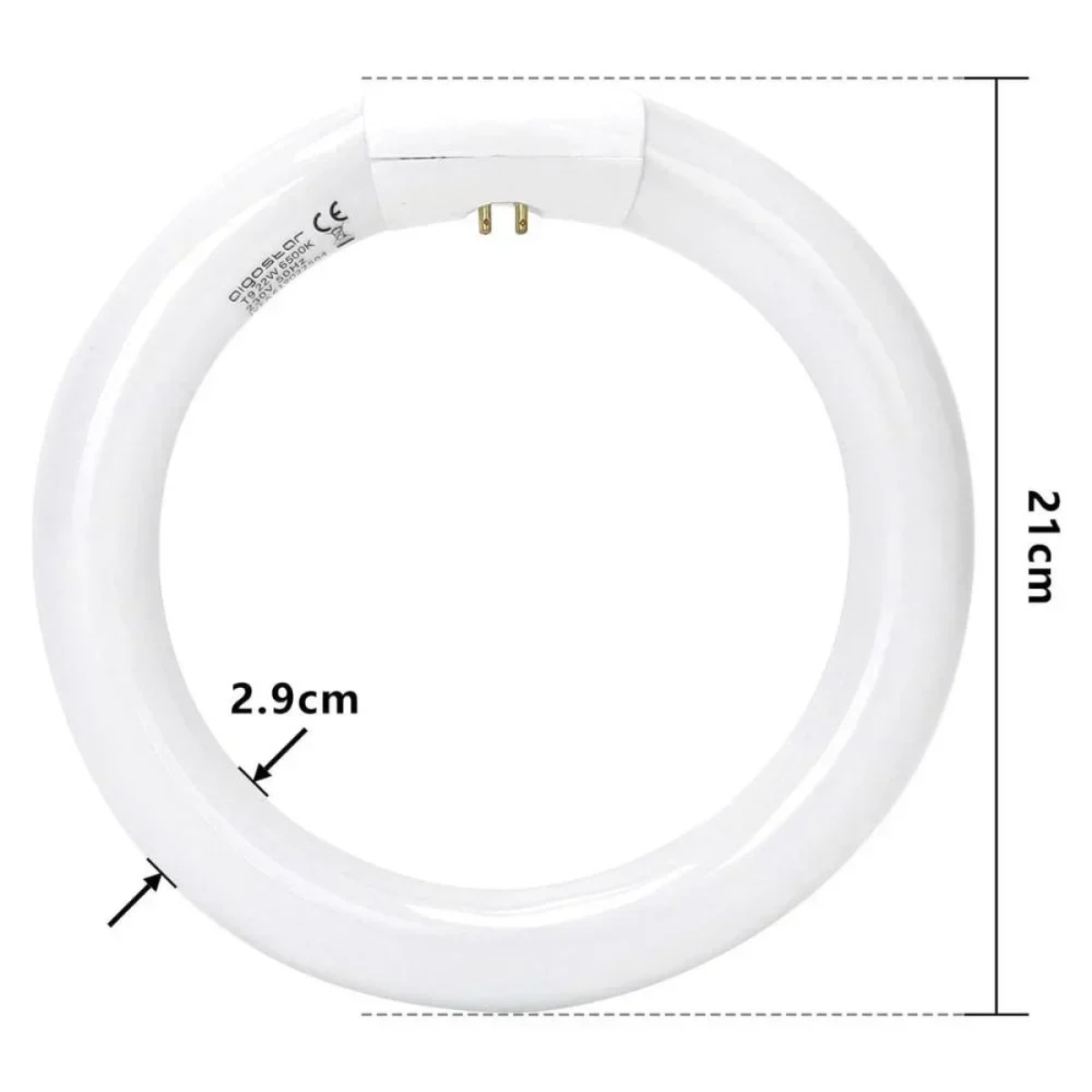 Aigostar Λάμπα Φθορίου Κυκλική T9 22W G10q 6500K 1200lm 29x210mm