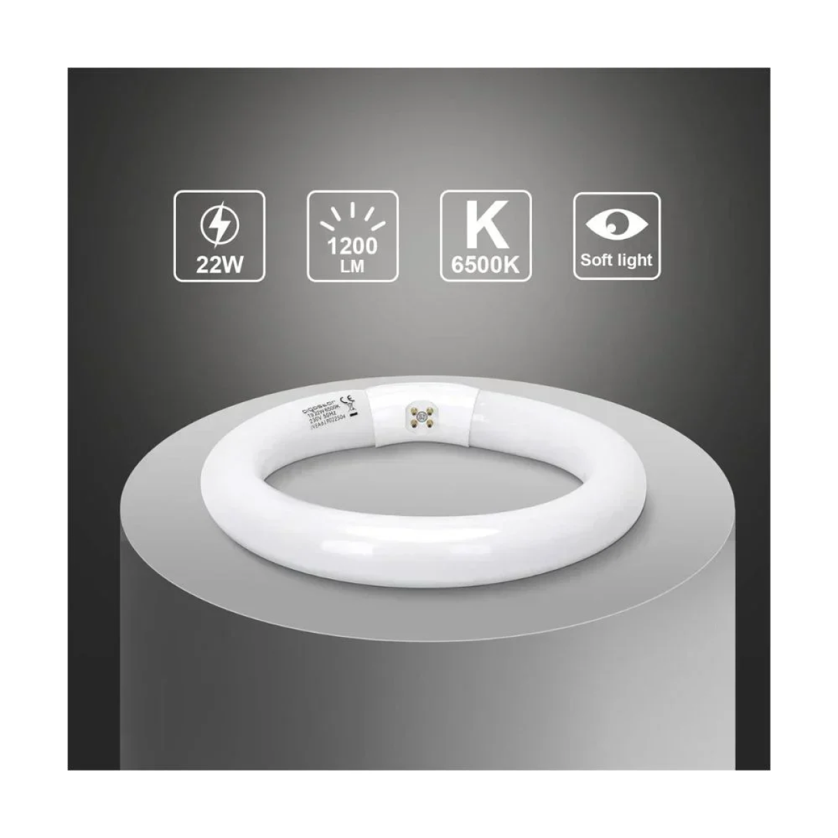 Aigostar Λάμπα Φθορίου Κυκλική T9 22W G10q 6500K 1200lm 29x210mm