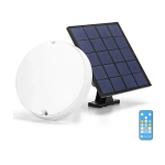 Aigostar - LED Dimmable ηλιακό φωτιστικό οροφής LED/3,2V 3000K/4000K/6500K IP65 + τηλεχειριστήριο