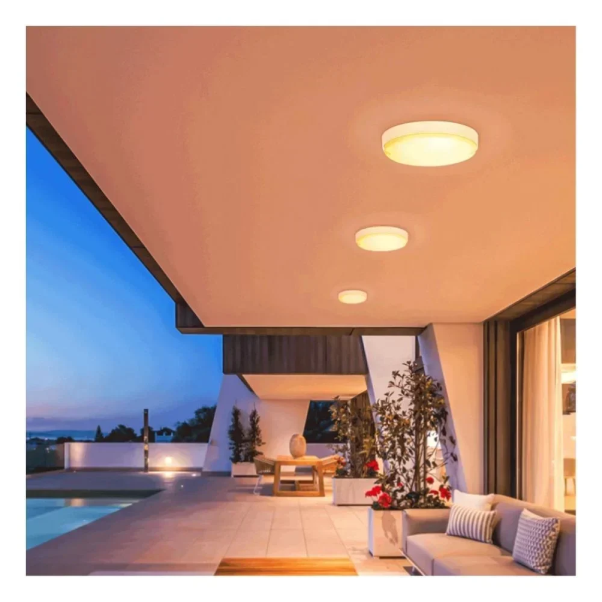 Aigostar - LED Dimmable ηλιακό φωτιστικό οροφής LED/3,2V 3000K/4000K/6500K IP65 + τηλεχειριστήριο