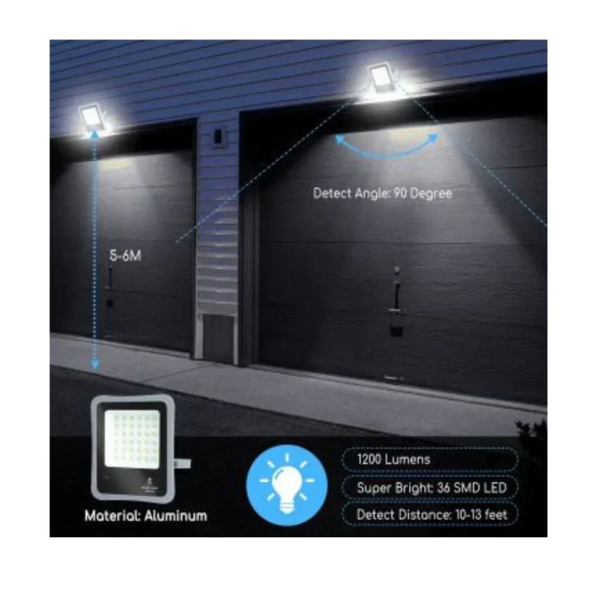 Aigostar - LED Dimmable ηλιακός προβολέας LED/100W/3,2V IP65 με Τηλεχειριστήριο