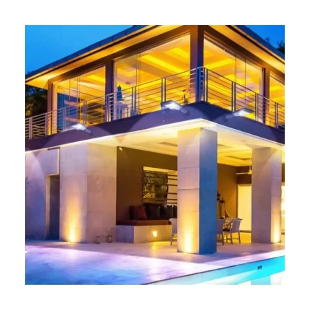 Aigostar - LED Ηλιακό φωτιστικό κήπου με αισθητήρα LED/150W/3,2V IP65 6500K