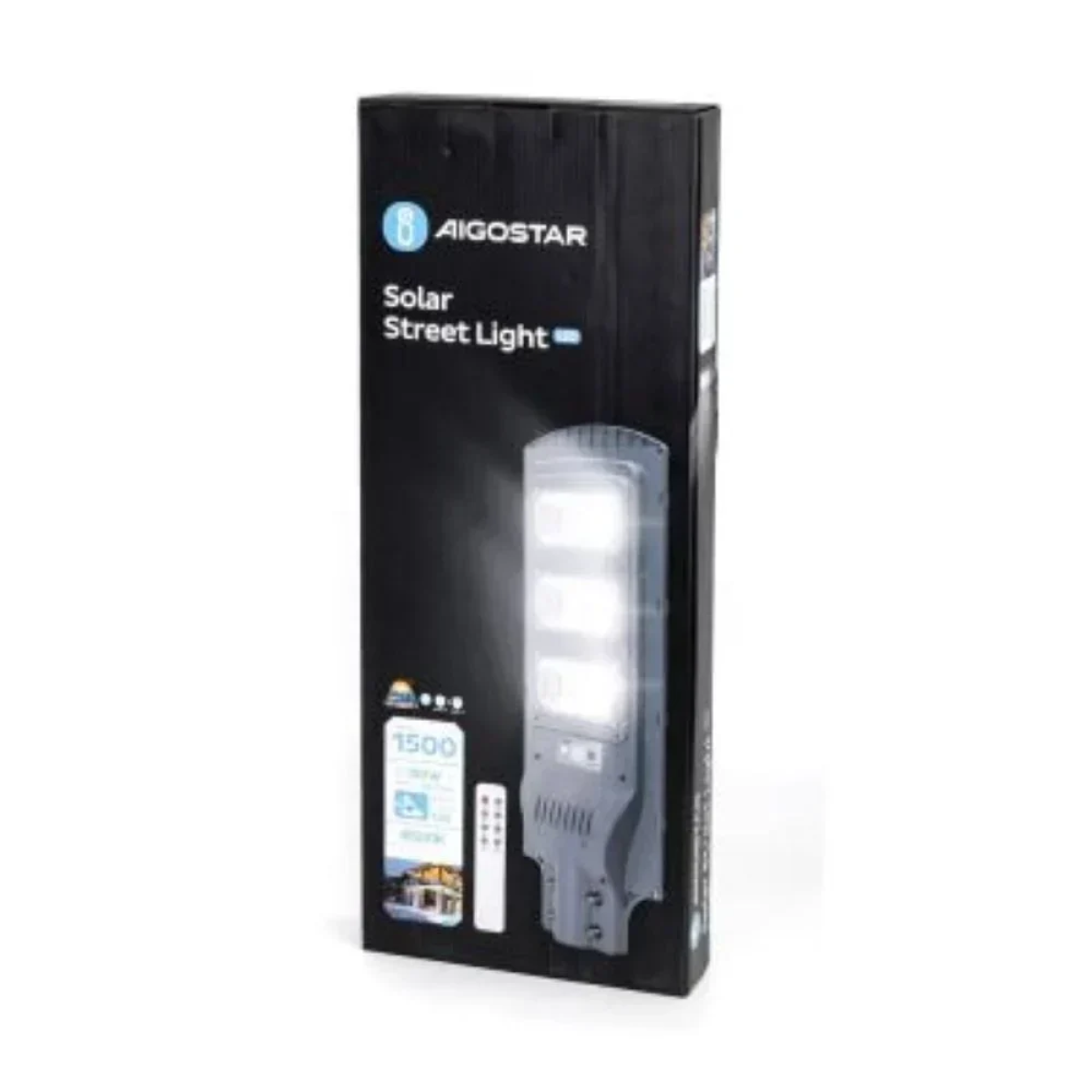 Aigostar - LED Ηλιακό φωτιστικό κήπου με αισθητήρα LED/150W/3,2V IP65 6500K