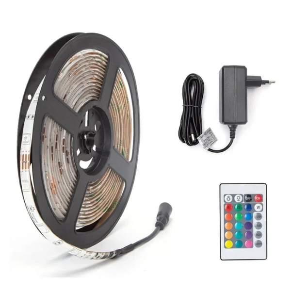 Aigostar - LED RGB Dimmable ταινία 5μ LED/24W/12/230V IP65 με Τηλεχειριστήριο