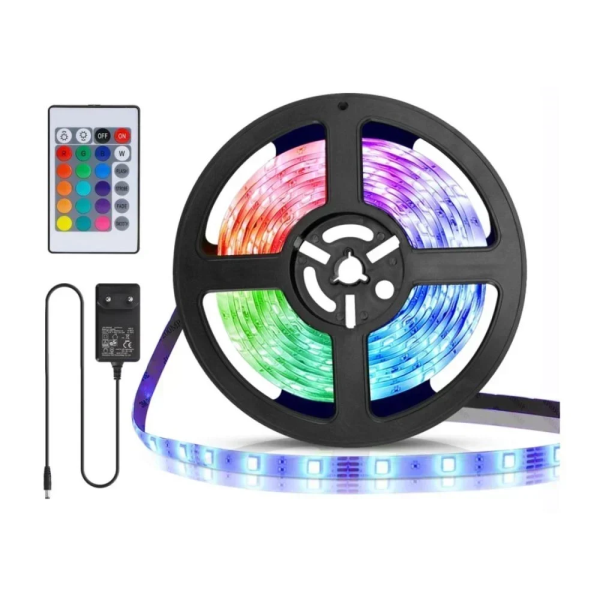 Aigostar - LED RGB Dimmable ταινία 5μ LED/24W/12/230V IP65 με Τηλεχειριστήριο