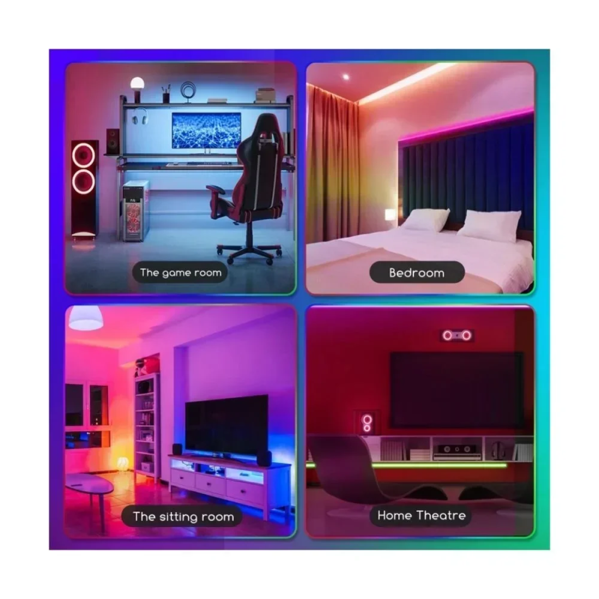 Aigostar - LED RGB Dimmable ταινία 5μ LED/24W/12/230V IP65 με Τηλεχειριστήριο