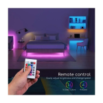 Aigostar - LED RGB Dimmable ταινία 5μ LED/24W/12/230V IP65 με Τηλεχειριστήριο