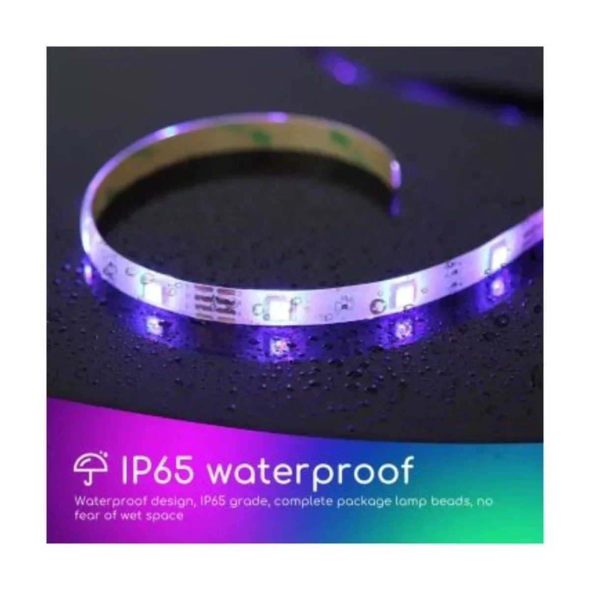 Aigostar - LED RGB Dimmable ταινία εξωτερικού χώρου 3m LED/24W/12/230V IP65 με Τηλεχειριστήριο
