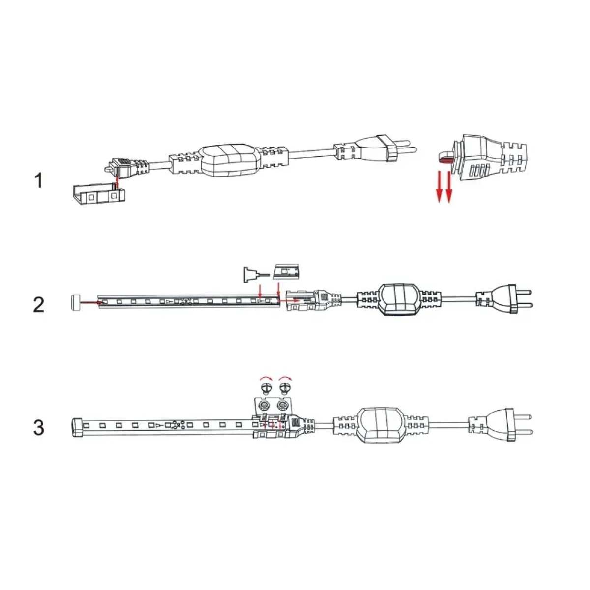 Aigostar Τροφοδοτικό Για Ταινία Led 220V-240V 8mm 600W