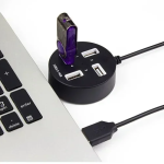 Αντάπτορας HUB 4 θύρες USB 2.0 Andowl Q-HU811 μαύρο - Image 3