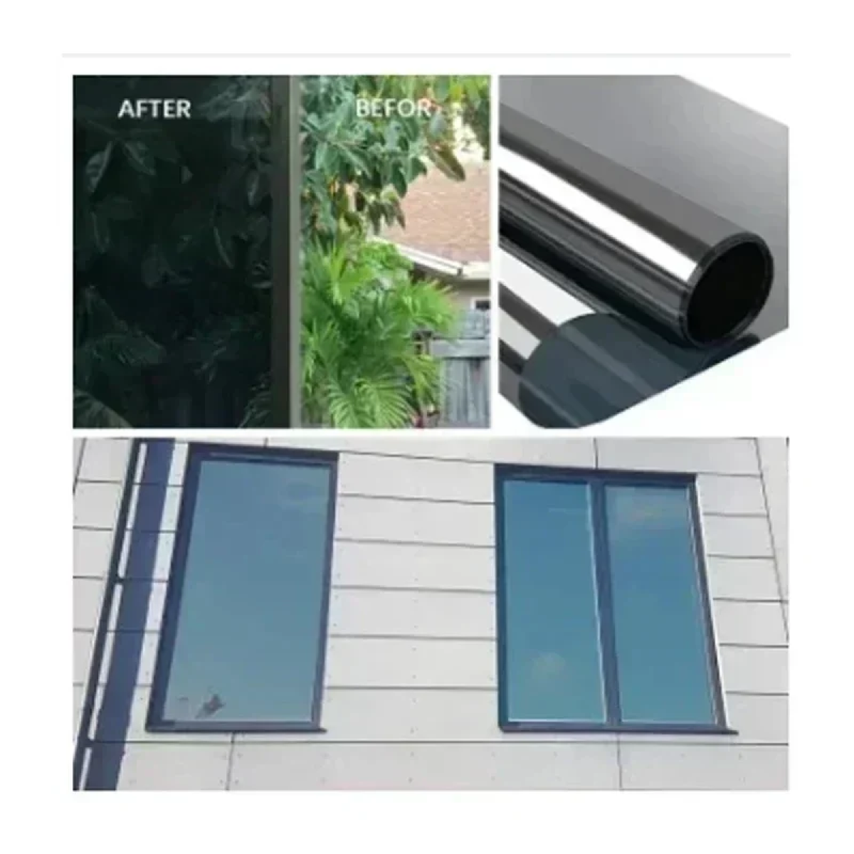 Αντηλιακή Μεμβράνη Αυτοκινήτου Ασημί 5％ 300x75cm 2001158 - Image 3