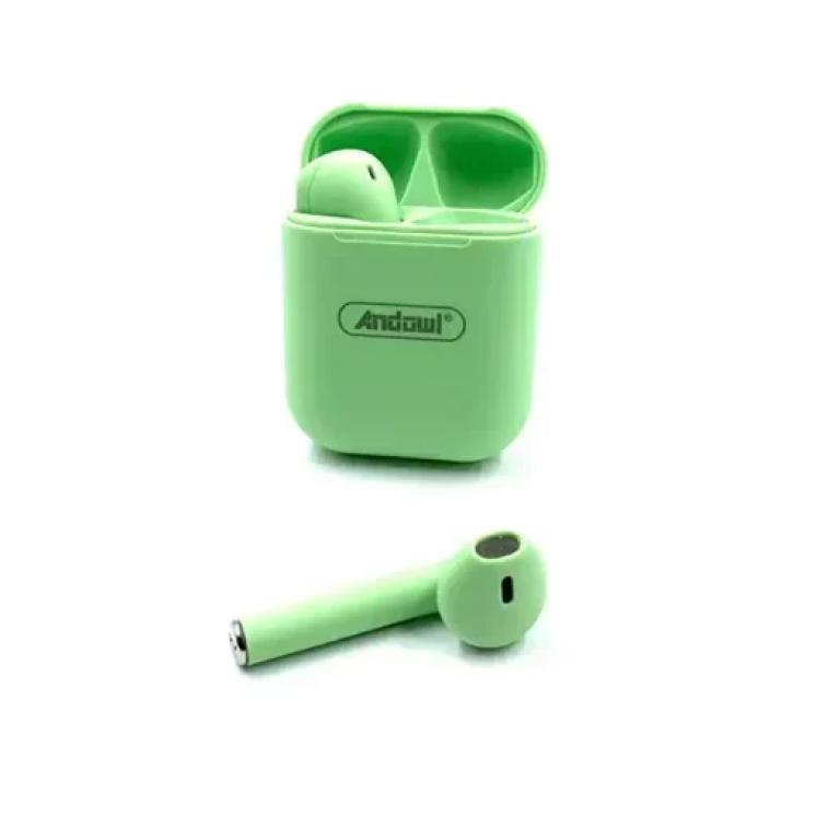 Ασύρματα ακουστικά Bluetooth με θήκη φόρτισης Andowl BQS13 - πράσινο