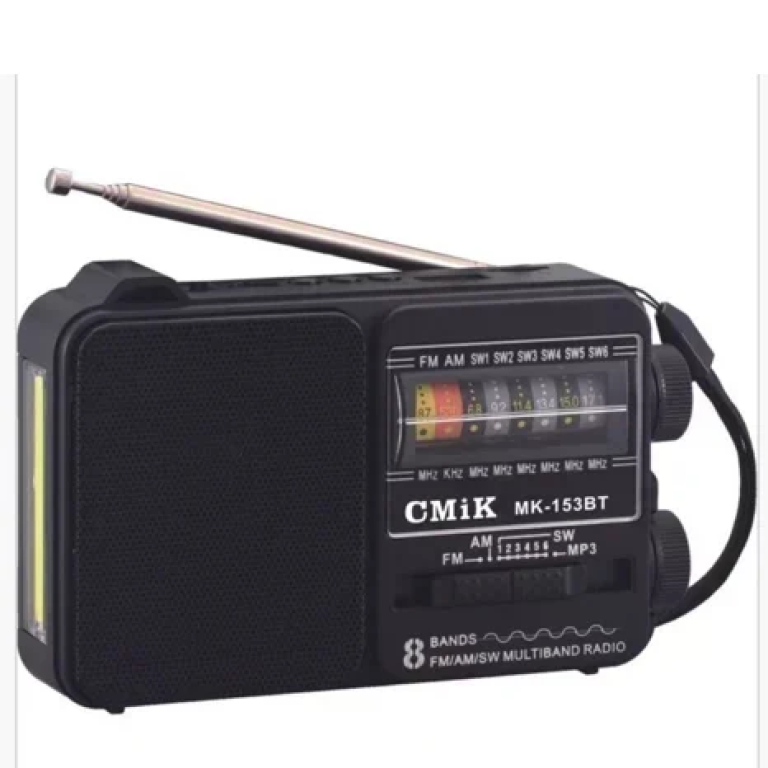 CMiK MK-153BT Ραδιόφωνο Pocket Size Με Bluetooth USB Φορτιστή Τηλεφώνου Και Φως LED Μαύρο