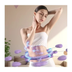 Δαχτυλίδι Γυμναστικής – Hula Hoop με Βάρη και Οθόνη LED XL-2312 Μωβ
