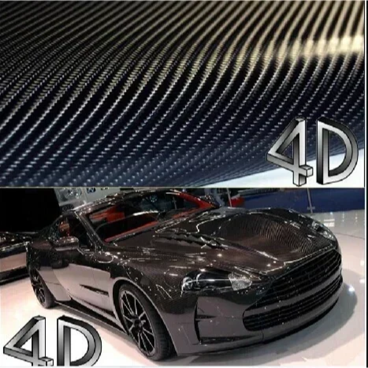Διακοσμητική Αυτοκόλλητη Ταινία 4D Carbon 152x180cm 2001168