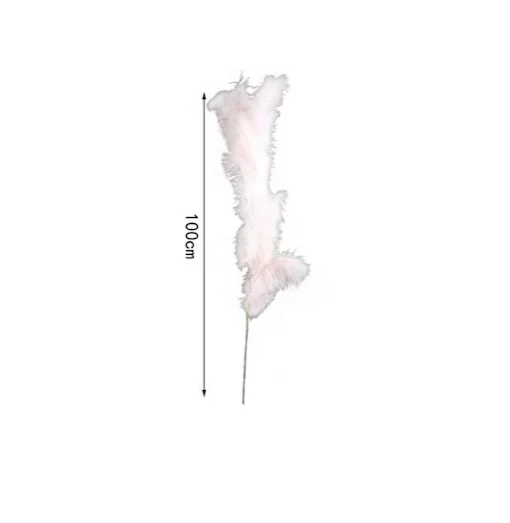 Διακοσμητικό φτερό - Dried Flower 100cm σε ροζ χρώμα SDS-25035