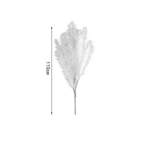 Διακοσμητικό φτερό - Dried Flower 110cm σε λευκό χρώμα SDS-25045