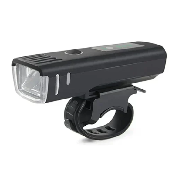 Επαναφορτιζόμενο φως ποδηλάτου USB Rechargeable Aluminum Light - μαύρο