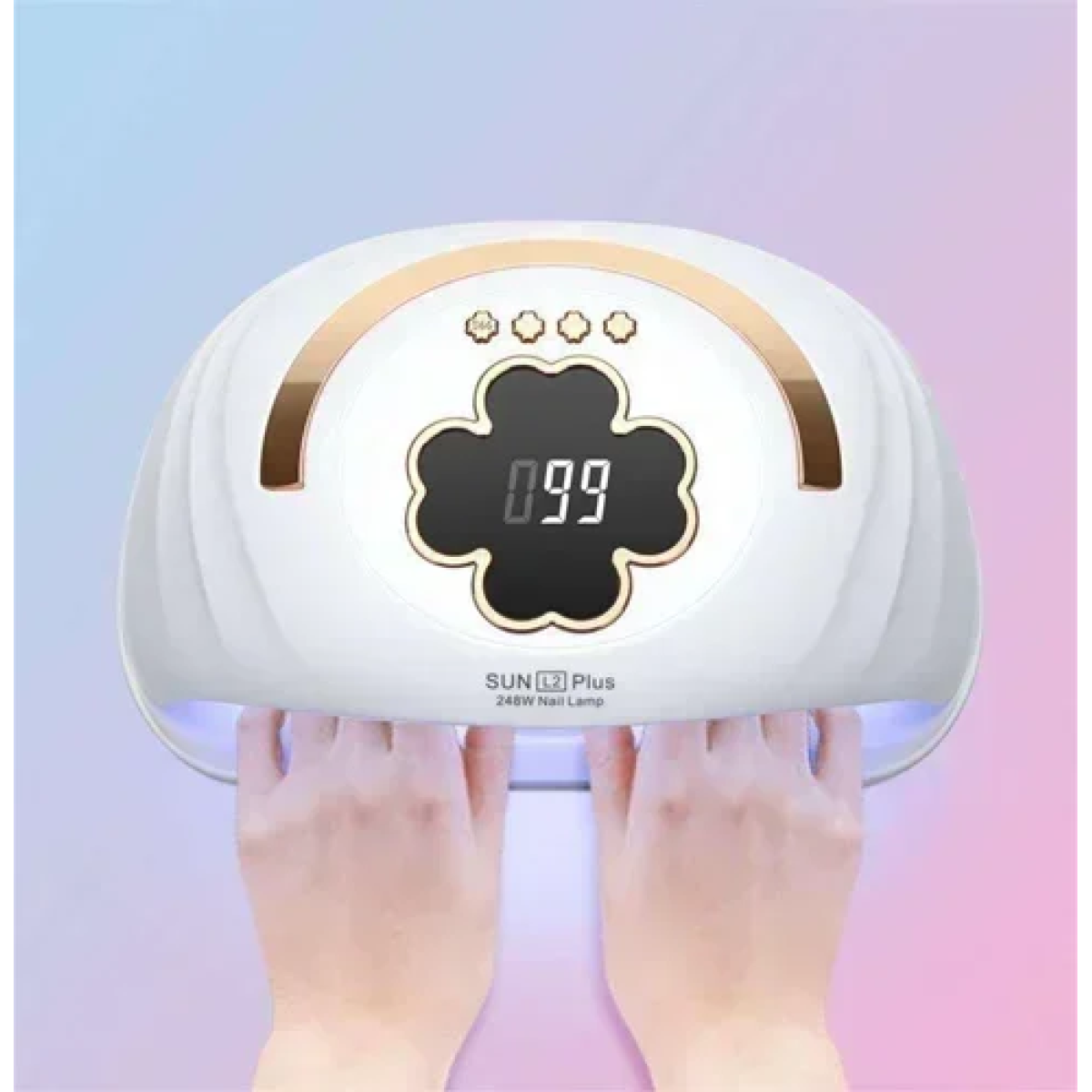 Επαγγελματικό φουρνάκι νυχιών 248W UV LED Nail Lamp SUN L2 Plus - λευκό - Image 4