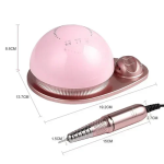 Επαγγελματικός τροχός νυχιών για Manicure & Pedicure SML M21 68W ροζ - Image 3