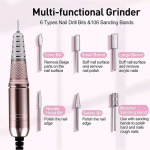 Επαγγελματικός τροχός νυχιών για Manicure & Pedicure SML M21 68W ροζ - Image 7